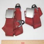 cinturón de seguridad rojo, usado 