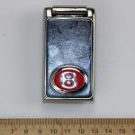 Kofferdeckel, Schloß, Abdeckung mit Bentley-Emblem (rot), gebraucht 