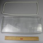 Headlamp Glass LHD, including seal and clips 