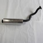 Exhaust System, Front Silencer, Right Hand, Mild Steel 