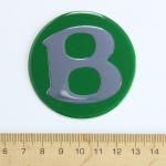 emblema de Bentley en el color verde para la tapa de rueda 