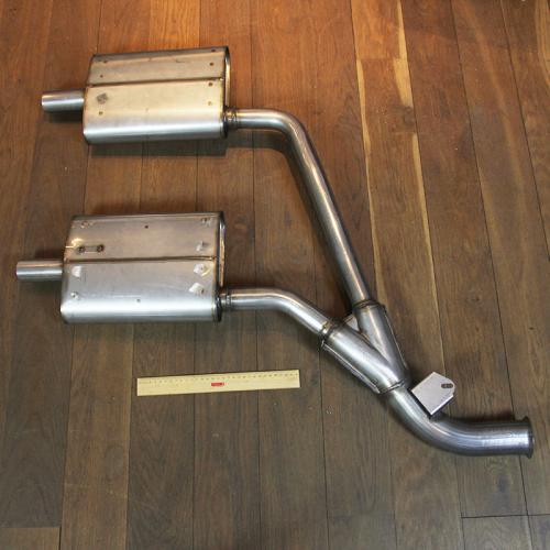 Product image of the product “Twin silencer and Pipes, Stainless Steel ”