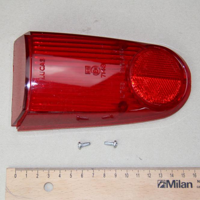 Rear Lamp, Stop/Tail Lens, Red  