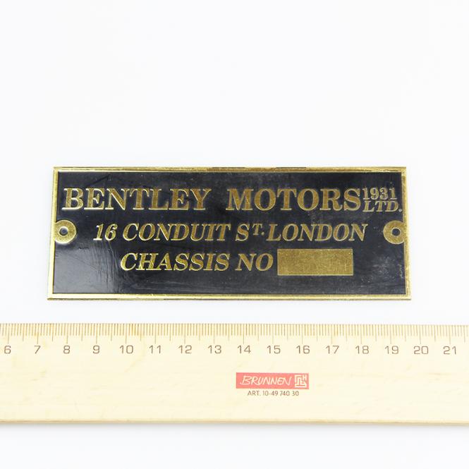 Chassis Name Plate 